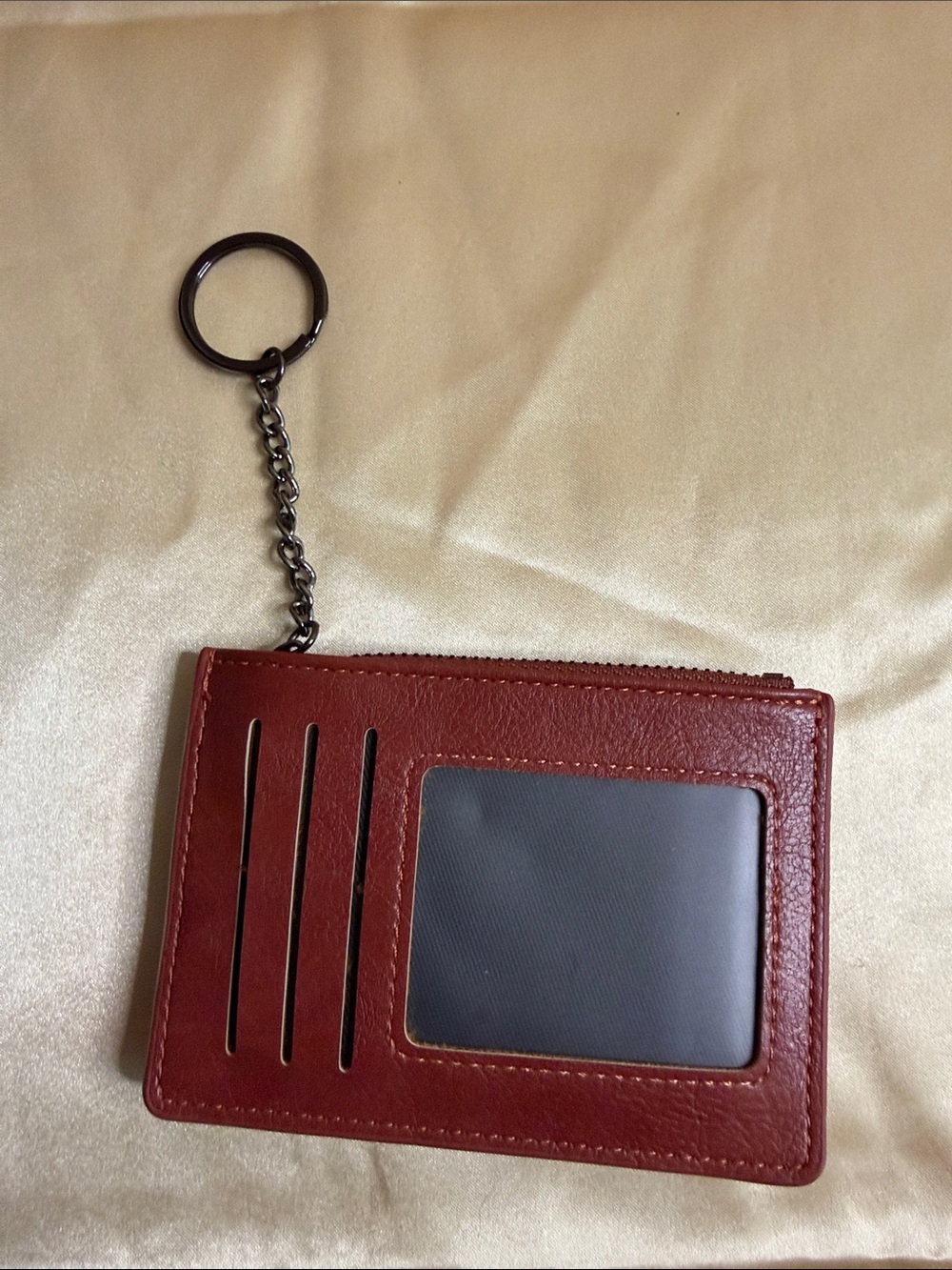 Women’s Leather Card & Key Holder - Brown